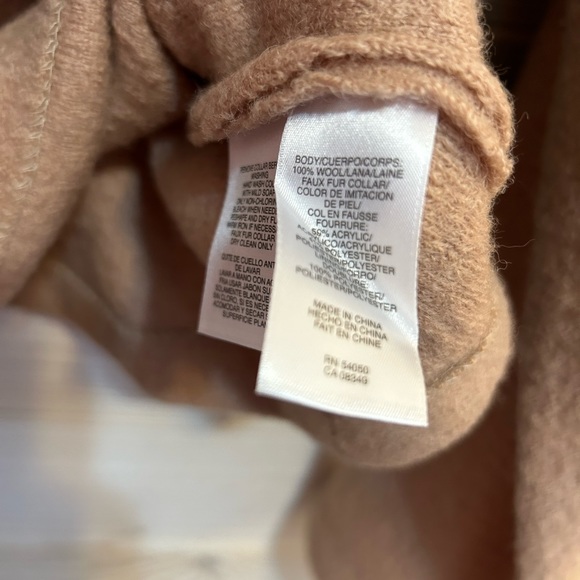 Evan-Picone ⚜️ Faux Fur Trimmed Wool Jacket - Picture 8 of 9